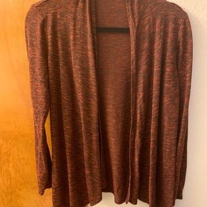 Red and black cardigan